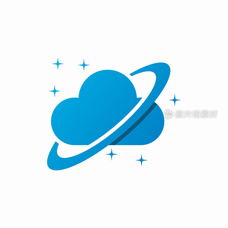 Cloud Planet Logo Template Design
